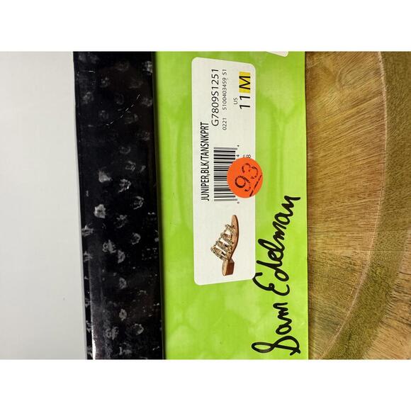 NWB Sam Edelman Juniper Leather Slip On Mule Sandals Size 11 - Picture 8 of 8